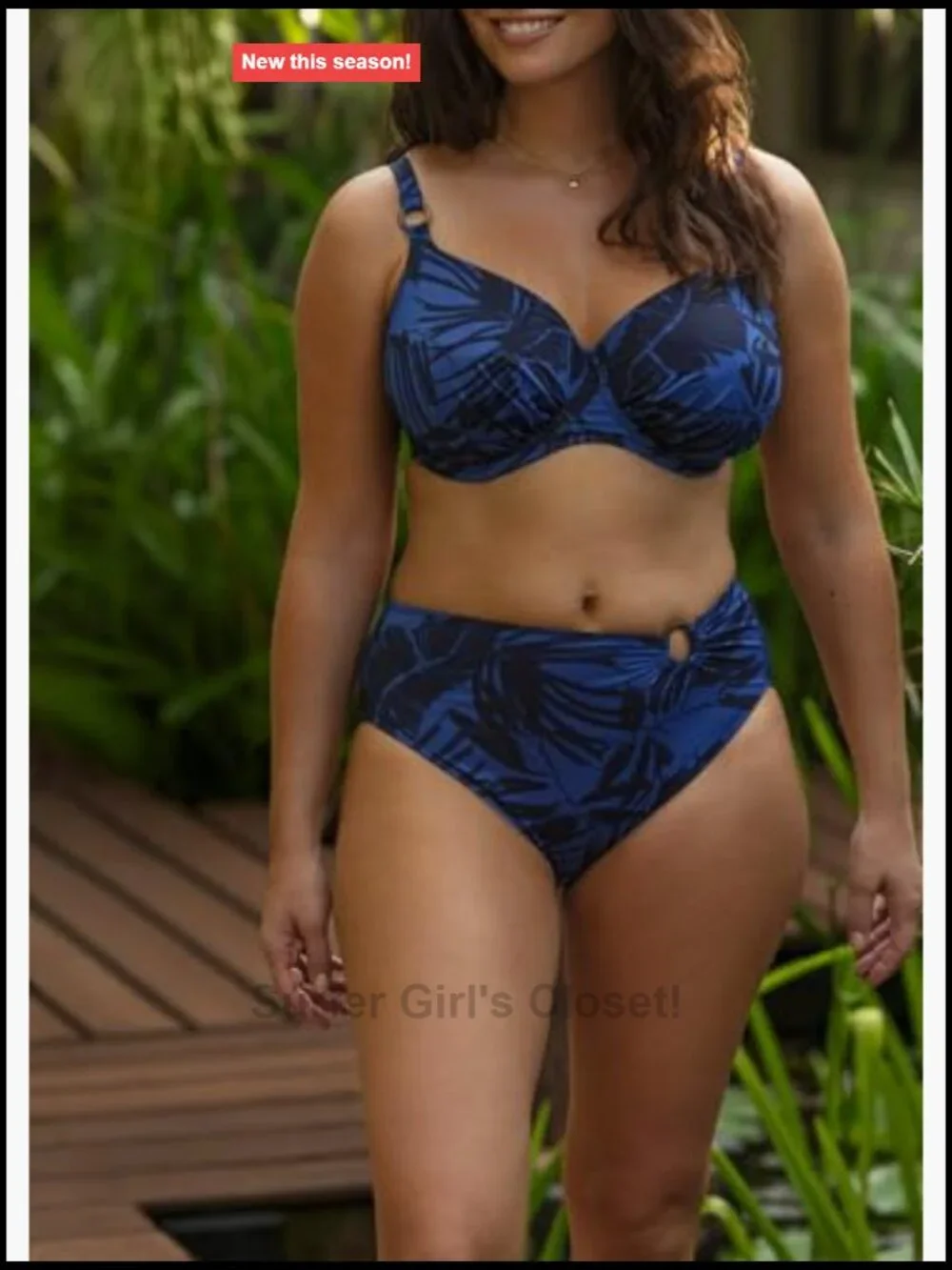 Full Coverage Underwire Bikini Top with Adjustable Straps
